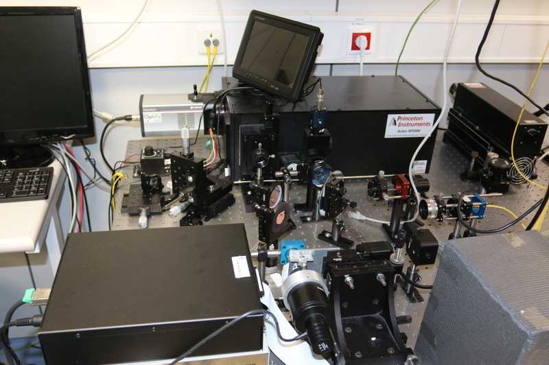 Optical cell sorters developed in house by the research team